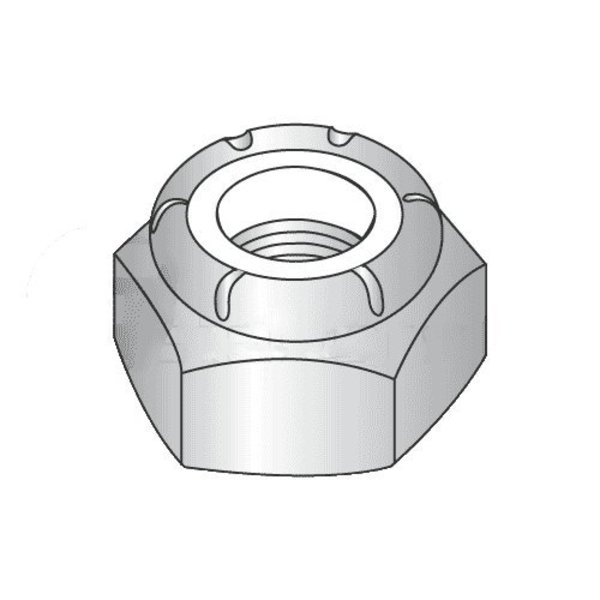 Newport Fasteners Nylon Insert Lock Nut, 3/8"-16, Steel, Grade A, Zinc Plated, 1200 PK 597397-BR-1200